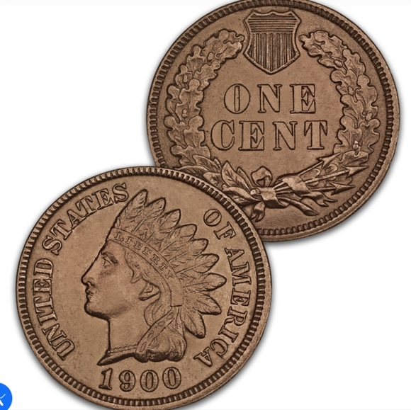 Women's Handmade Turquoise Antique 3 Curved Indian Head Penny Tennis Bracelet - Picture 2 of 6